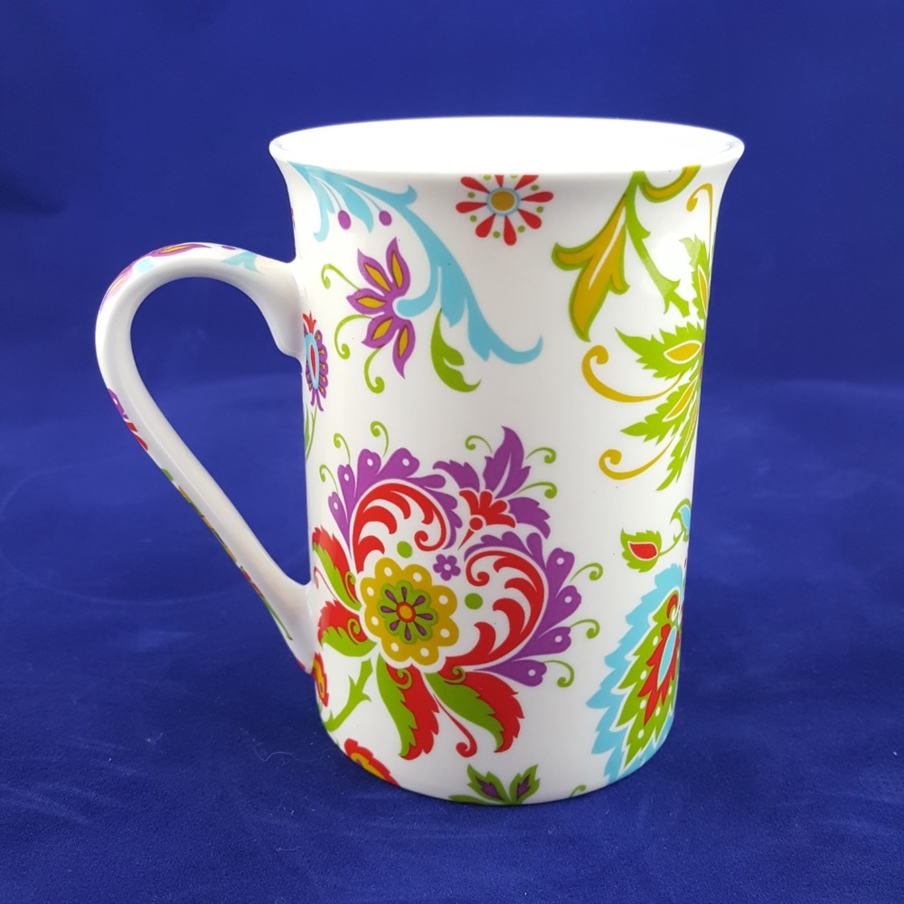 Kent Pottery Coffee Tea Cup English Floral Influen